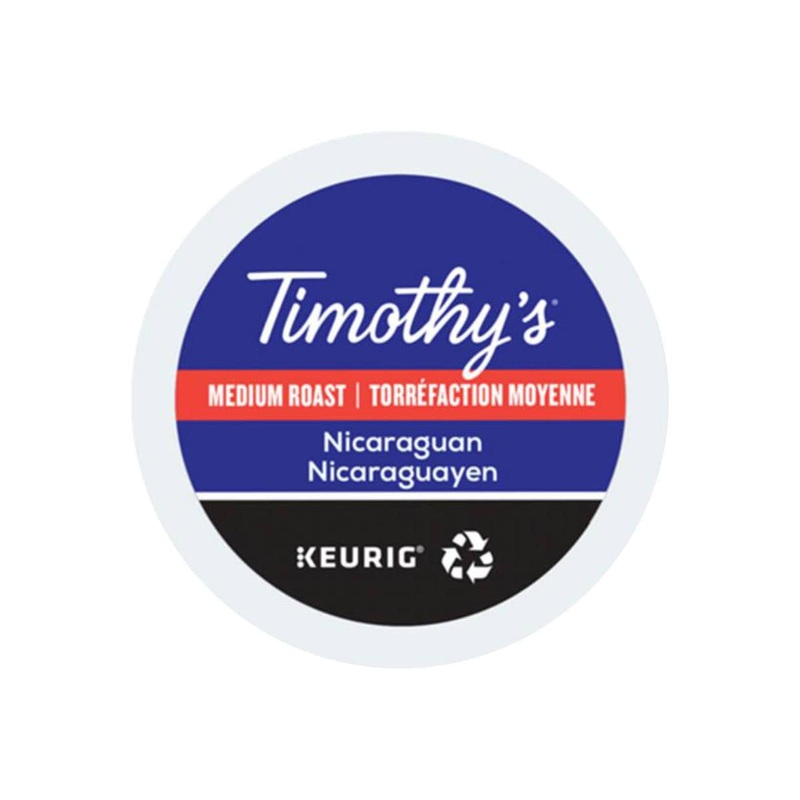 Timothy’s Nicaraguan  K-Cup Recyclable Pods (Box of 24)