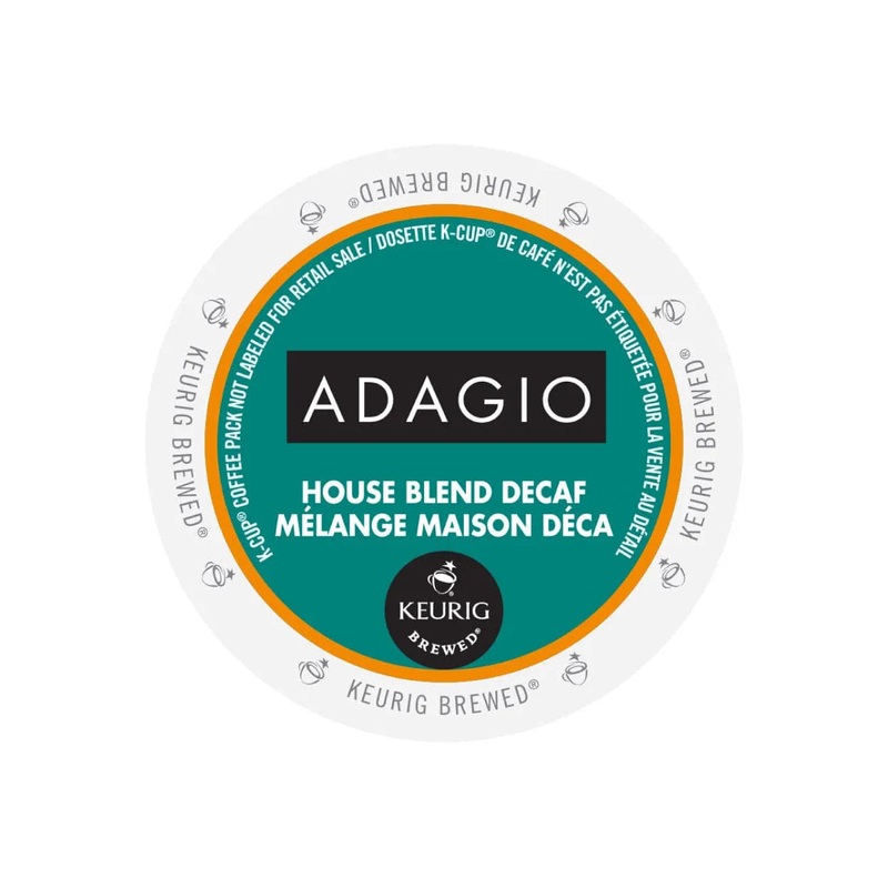 Adagio House Blend Decaf K-Cup Pods (Box of 24)