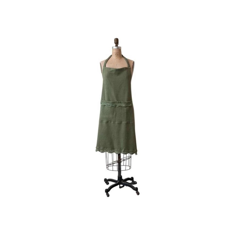 Apron w/Pockets – Olive Green