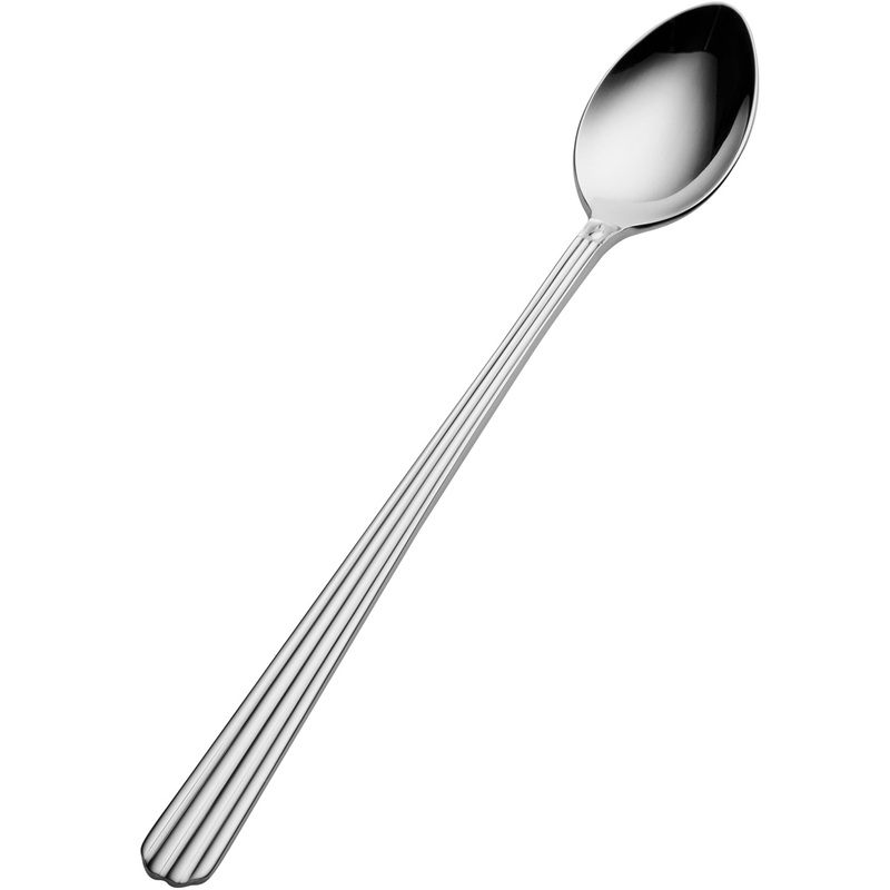 Bon Chef S1602 Britany 7 3/4″ 18/10 Stainless Steel Extra Heavy Weight Iced Tea Spoon – 12/Pack