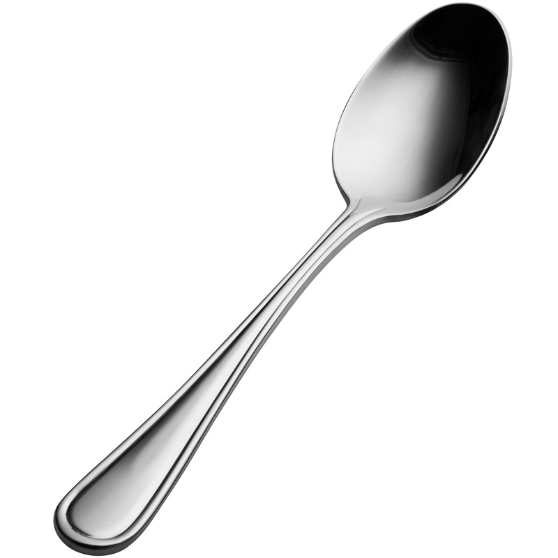 Bon Chef SBS304 Tuscany 8 1/2″ 18/0 Extra Heavy Weight Bonsteel Table / Serving Spoon – 12/Pack