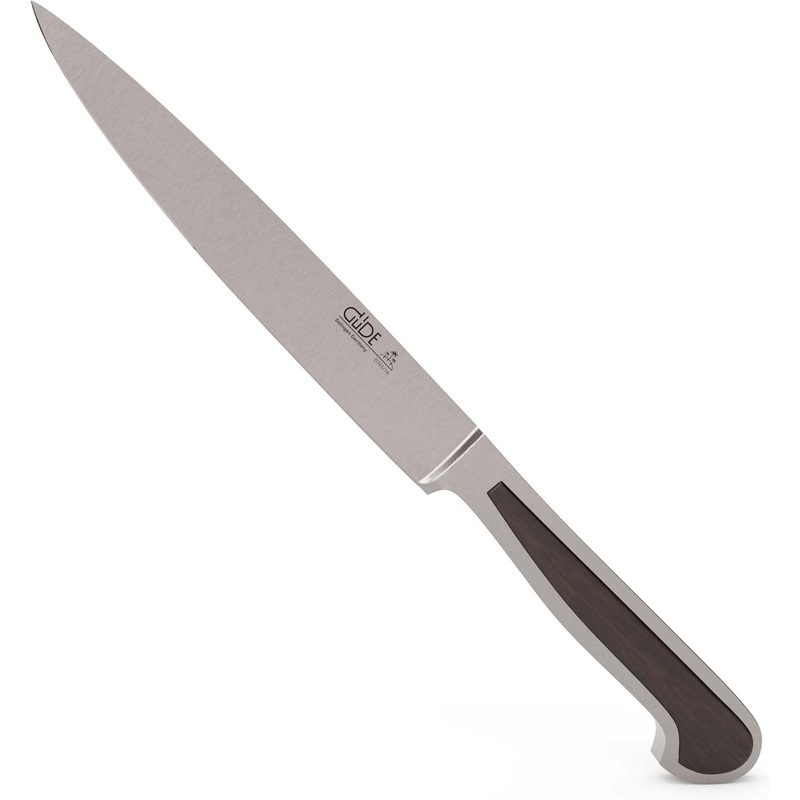 Gde Delta Series – 6″ Forged Double Bolster Carving Knife, African Blackwood Handle