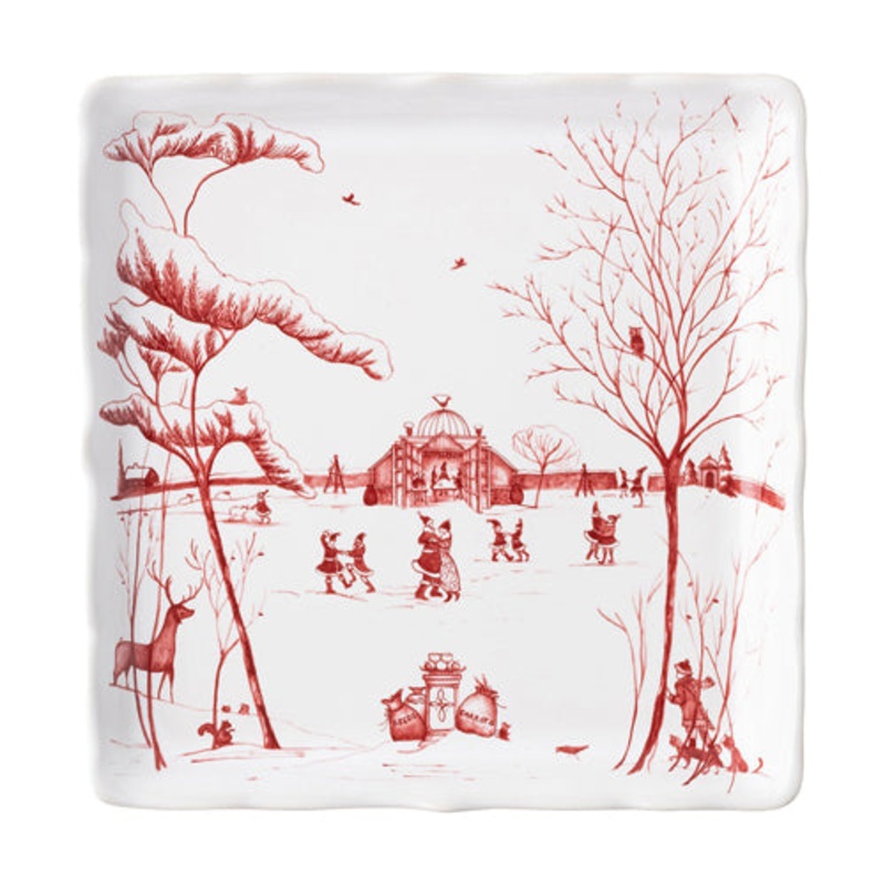 Juliska Country Estate Winter Frolic Sweets Tray – Ruby