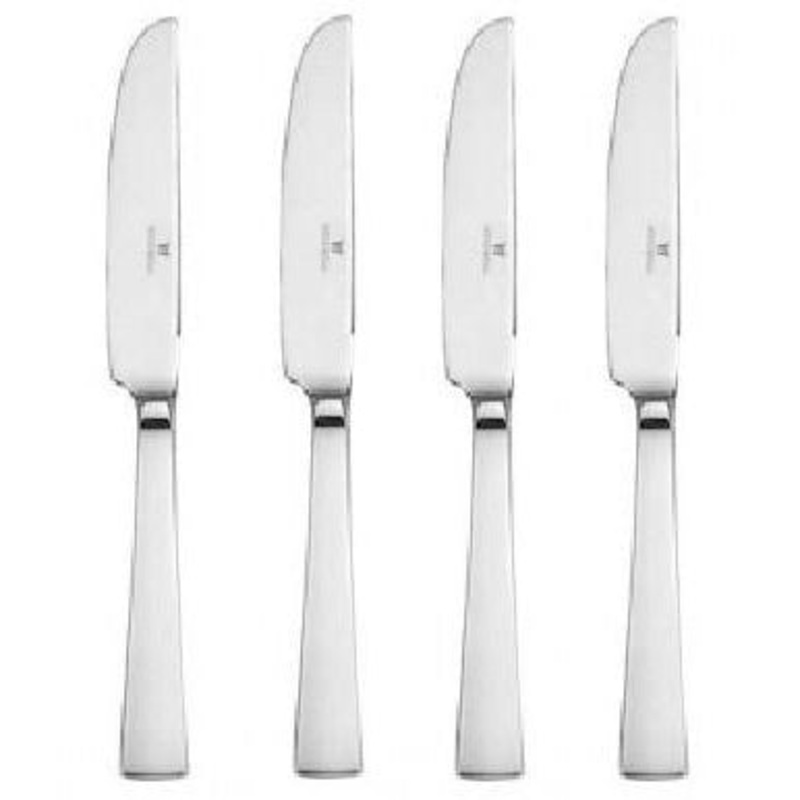 Oneida Wedgwood Satin Fulcrum Set of 4 Dinner Knives 9 1/4″