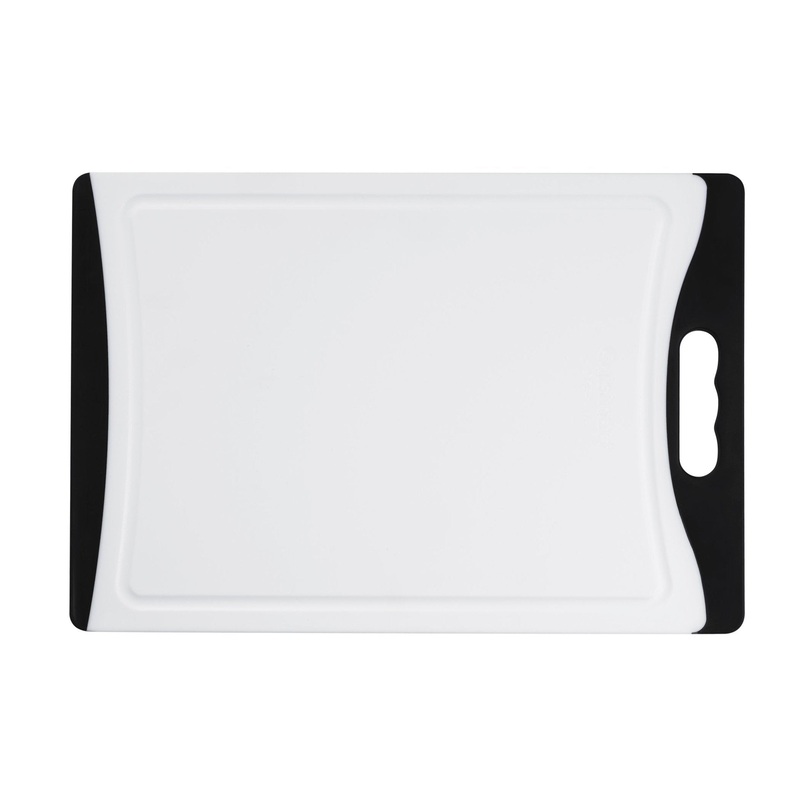 14″ White Cutting Board w/ Black Trim