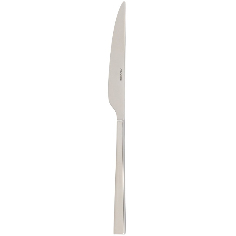 Arcoroc FL504 Greenwich 8″ 18/0 Stainless Steel Heavy Weight Dinner Knife by Arc Cardinal – 12/Pack