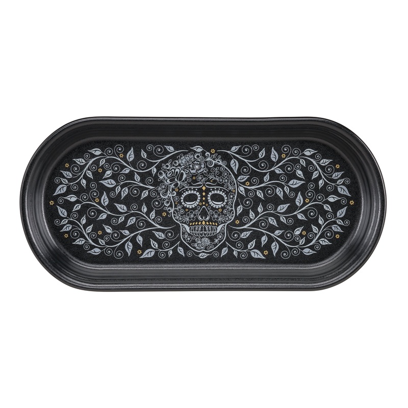 SKULL AND VINE 11 7/8 Inch Oblong Serving Platter