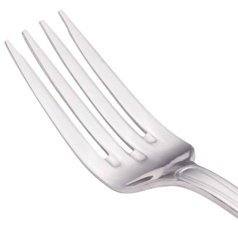 Walco 6606 Saville 6 1/2″ 18/0 Stainless Steel Heavy Weight Salad Fork – 12/Pack