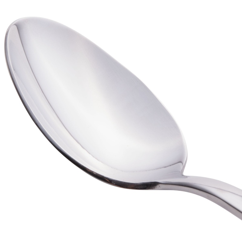 World Tableware 989 002 Quantum 7″ 18/0 Stainless Steel Heavy Weight Dessert Spoon – 12/Pack
