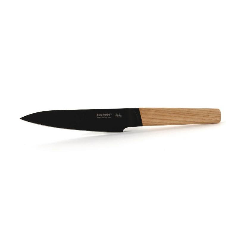 BergHOFF Ron 5″ Stainless Steel Utility Knife, Wood Handle