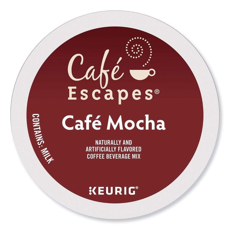 Caf Escapes Caf Mocha K-Cup Coffee – 24 Count Box