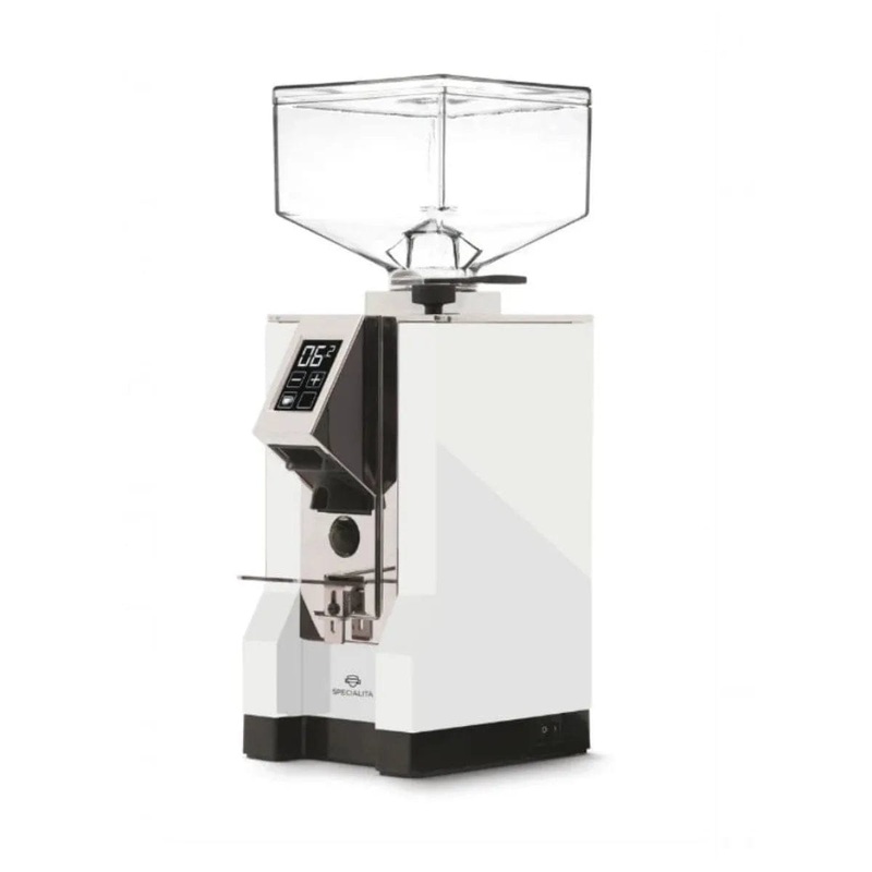 Eureka Mignon Specialita | Quiet Flat Burr Coffee Grinder (White)