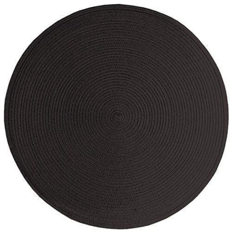 Ritz 15in Round Placemat – Black