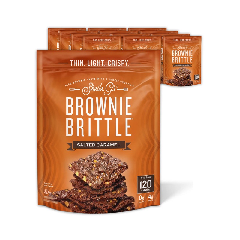 Sheila G’s Salted Caramel Brownie Brittle (Case of 12 Bags x 4oz)