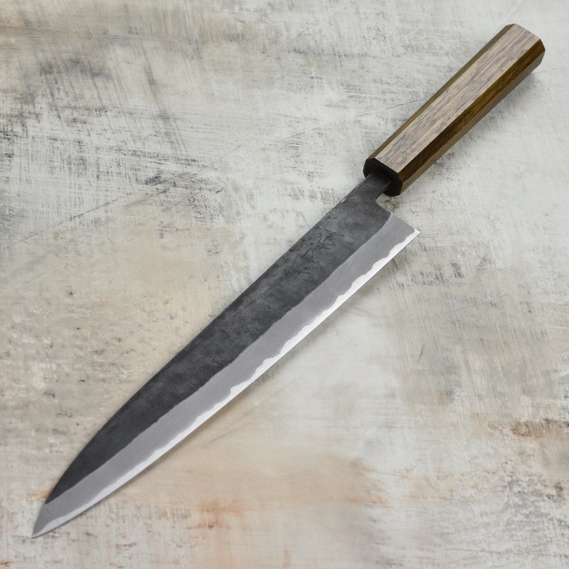 Shiro Kamo Aogami Super Kurouchi Stainless Clad 10.6″ Sujihiki