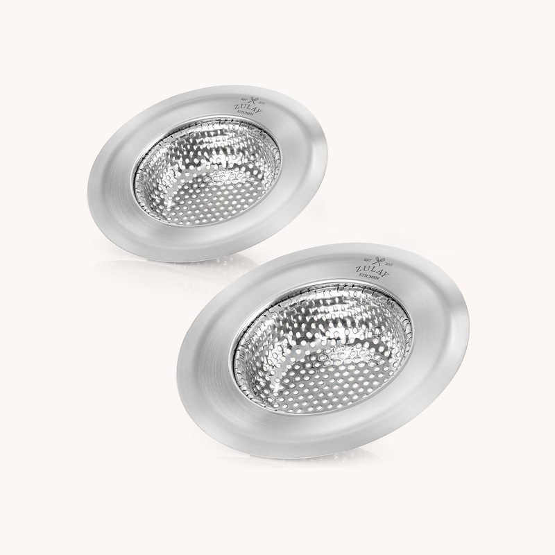 Sink Drain Strainer (2 Pack) – Wide Rim 4.5 Diameter