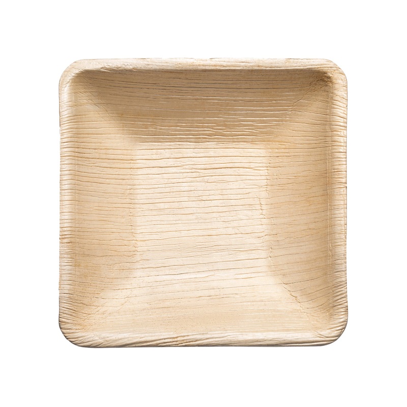 Square Palm Leaf Eco Friendly Disposable Soup Bowls (8 oz.)