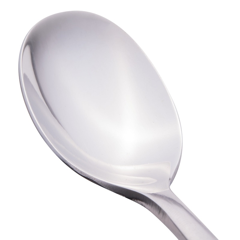 World Tableware 962 007 Oceanside 4 3/8″ 18/0 Stainless Steel Heavy Weight Demitasse Spoon – 12/Pack