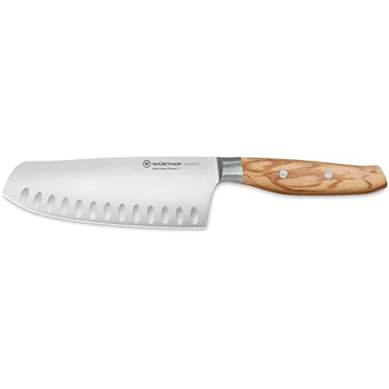 Wusthof Amici – 7″ Santoku Knife w/Hollow Edge