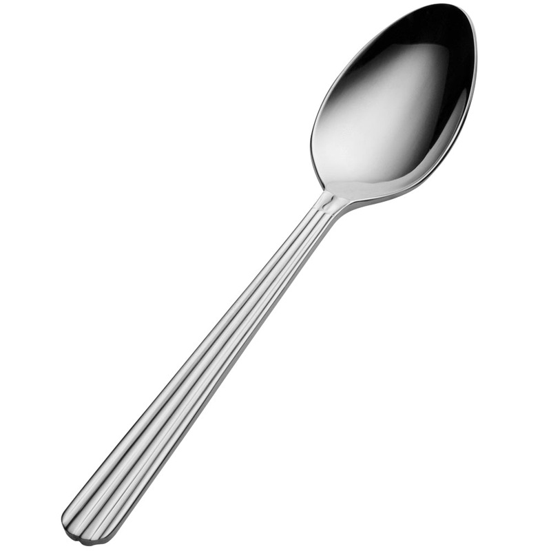 Bon Chef S1616 Britany 5″ 18/10 Stainless Steel Extra Heavy Weight Demitasse Spoon – 12/Pack