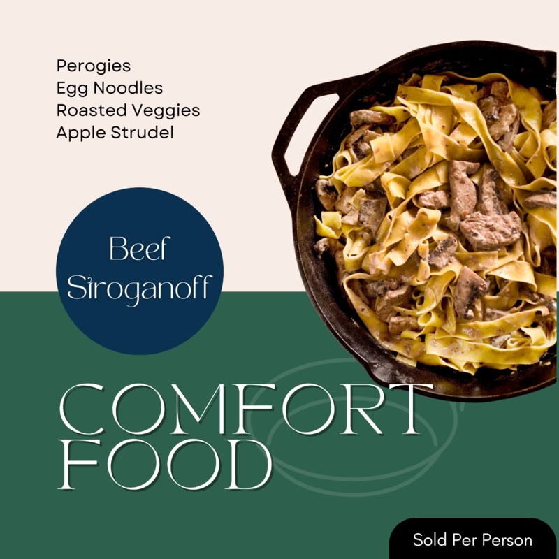 Comfort Food – Beef Stroganoff – 6 PM, Friday, September 26th, 2025