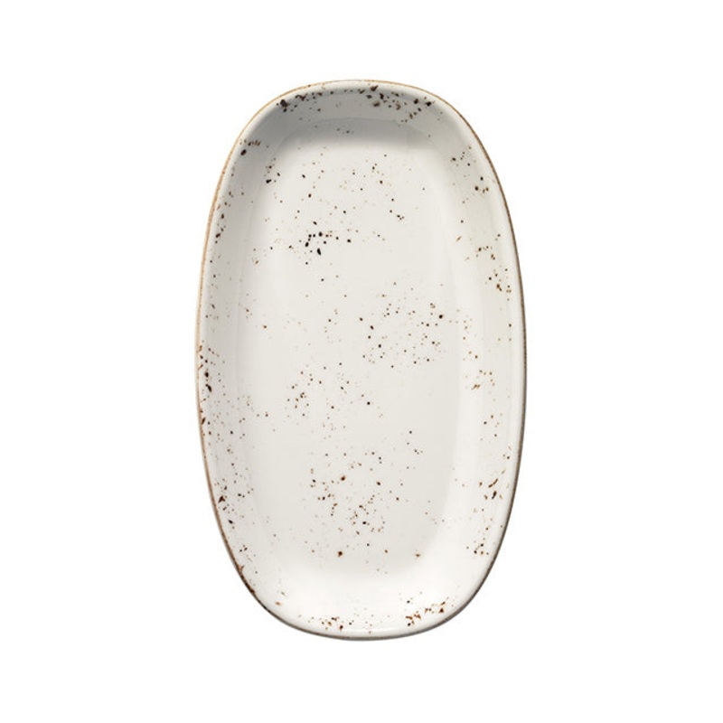 Grain 13″ x 7.5″ x h:1.5″ Oval Decorated Porcelain Platter