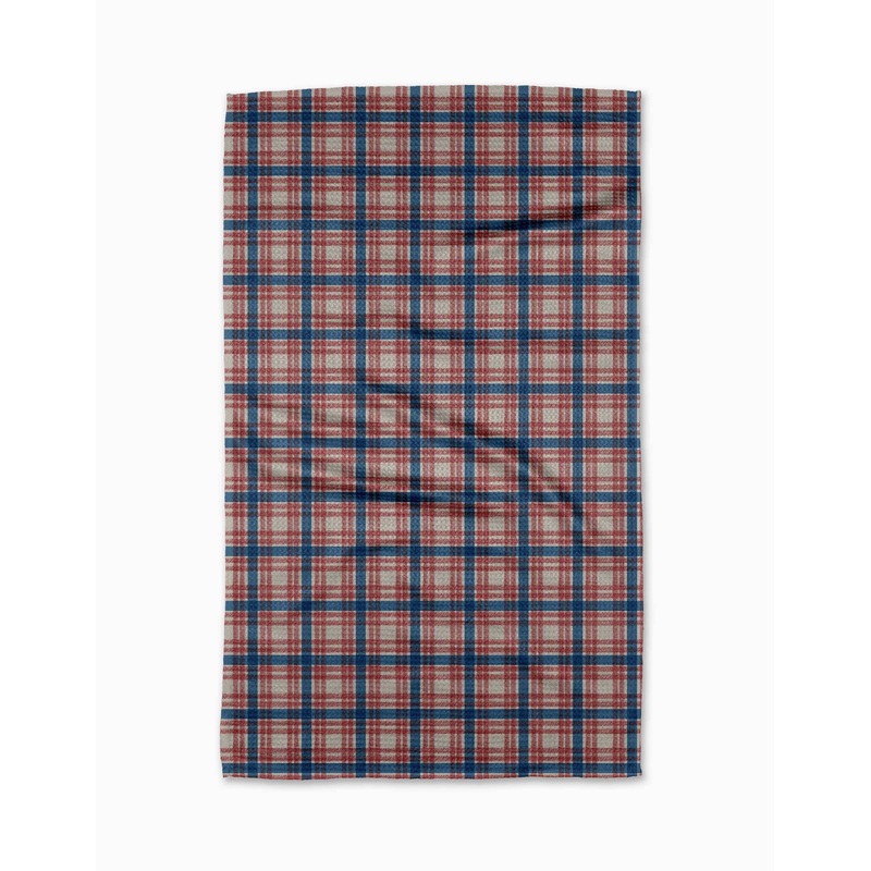 Patriot Plaid Tea Towel
