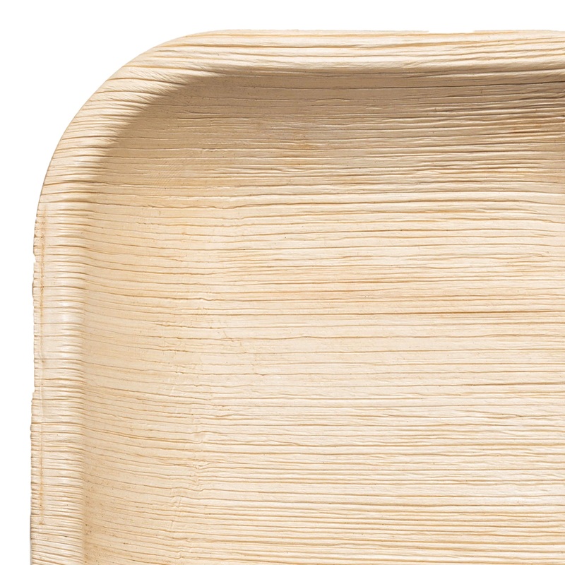 Square Palm Leaf Eco Friendly Disposable Pastry Plates (4″)