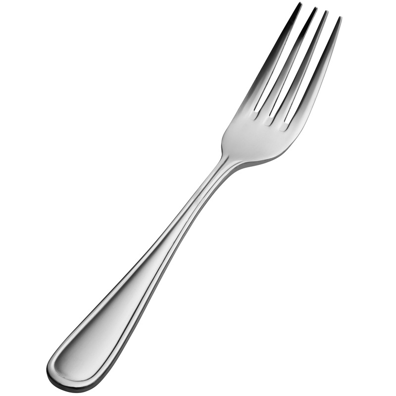 Bon Chef SBS305 Tuscany 7 1/2″ 18/0 Extra Heavy Weight Bonsteel Dinner Fork – 12/Pack