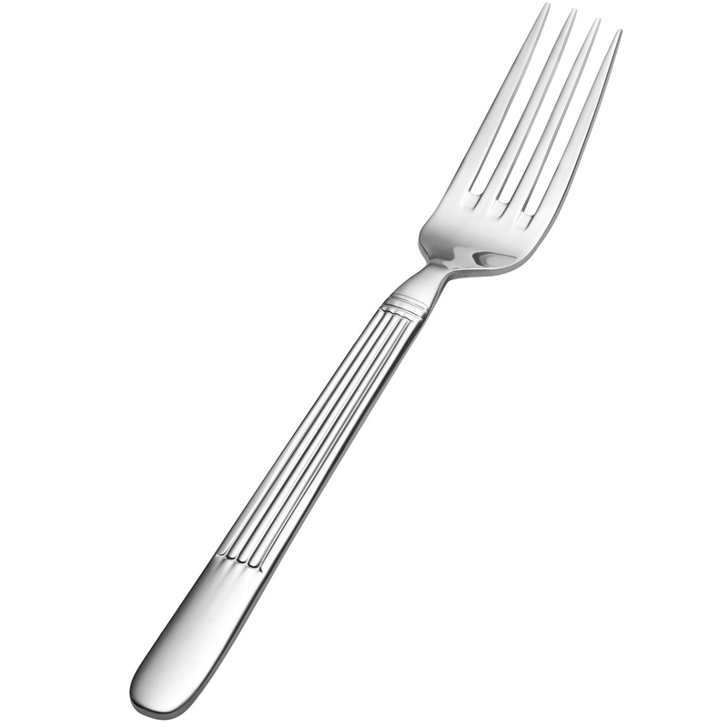 Bon Chef SBS3606 Apollo 8 1/2″ 18/0 Extra Heavy Weight Bonsteel European Dinner Fork – 12/Pack