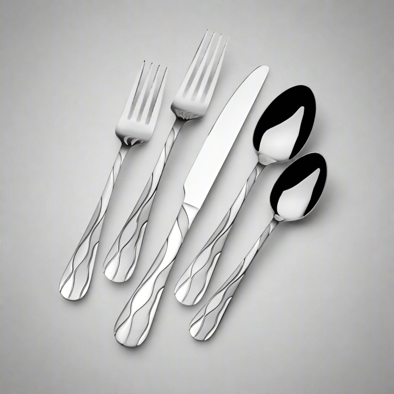 Santorini Frost 20 Piece Flatware Set, Service for 4