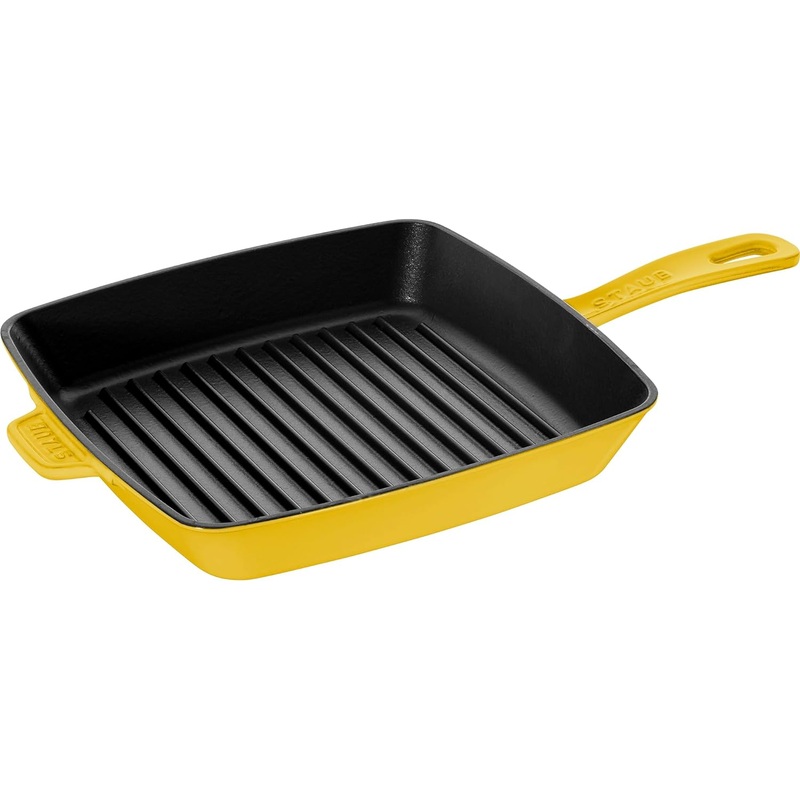 Staub Square Grill Pan – 12″ – Citron