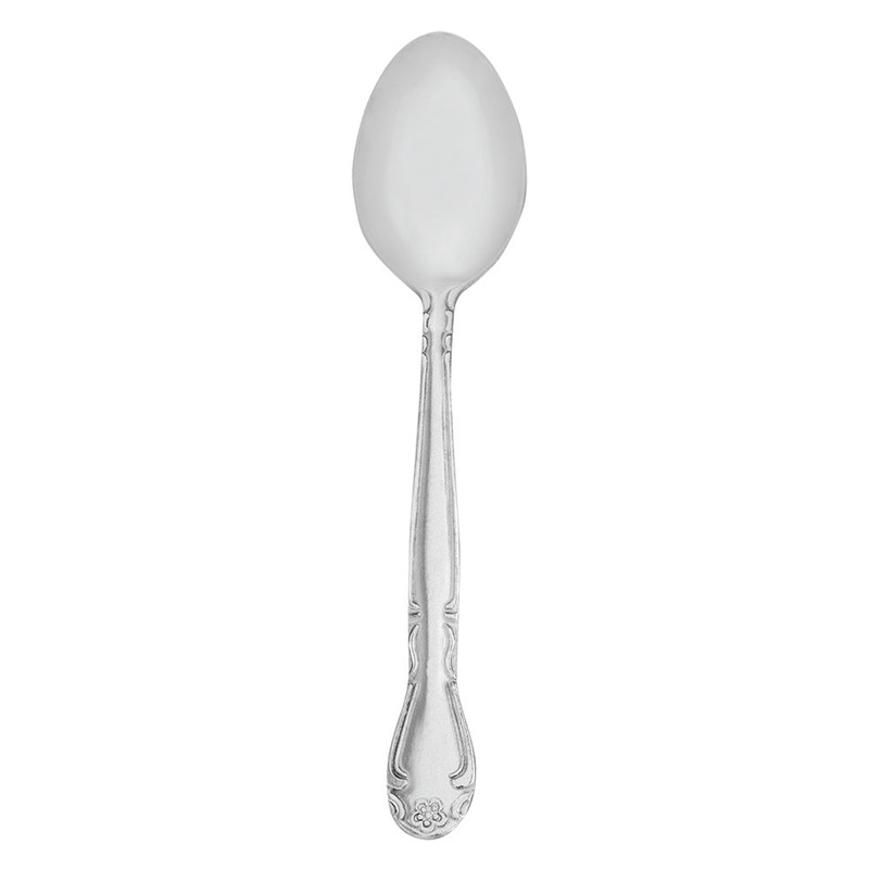 Walco 11901 Barclay 5 1/8″ 18/0 Stainless Steel Medium Weight Children’s Teaspoon – 12/Pack