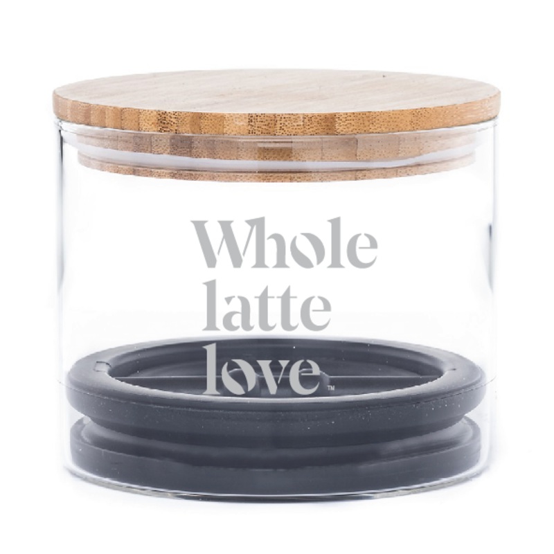 Whole Latte Love Airscape Glass Coffee Canister
