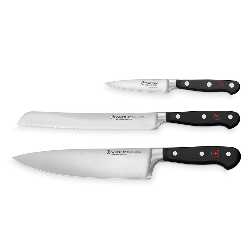 Wusthof Classic 3 Piece Chef’s Knife Starter Set
