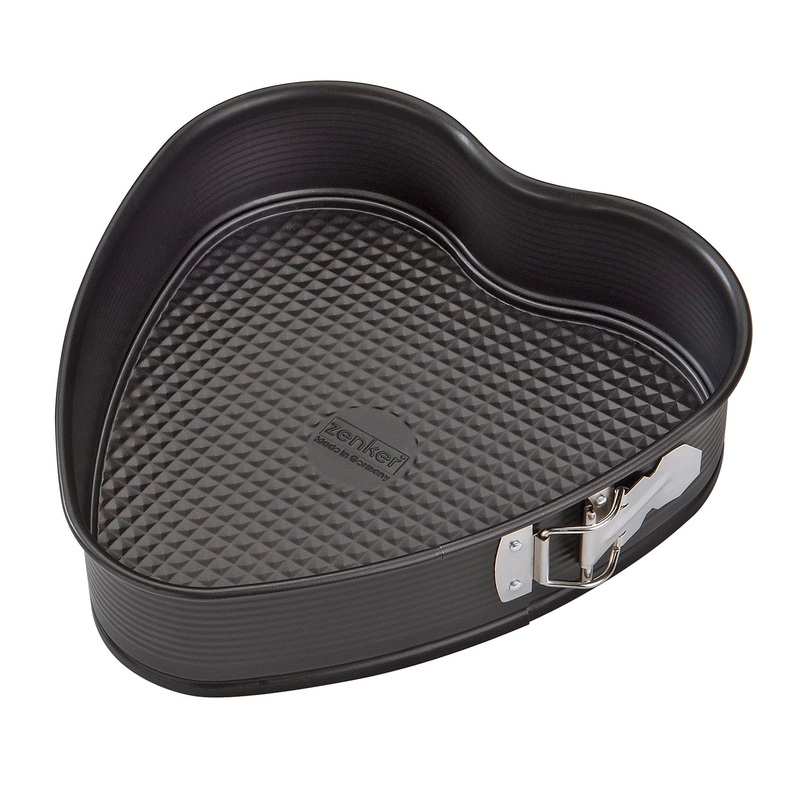 Zenker Nonstick 11-Inch Heart Shaped Springform Pan, Black