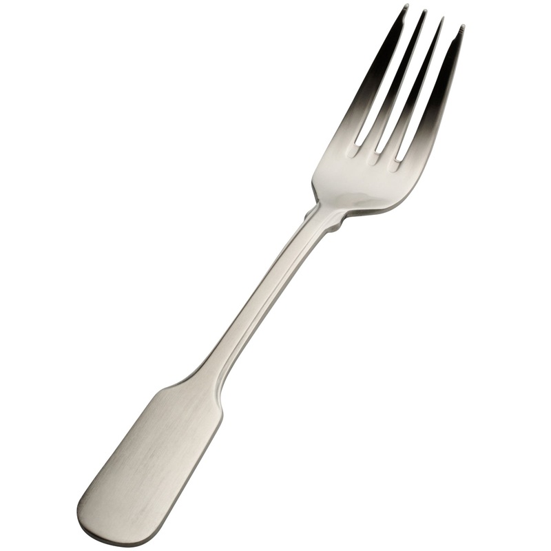 Bon Chef S1907 Liberty 7 5/16″ 18/10 Stainless Steel Salad / Dessert Fork – 12/Pack