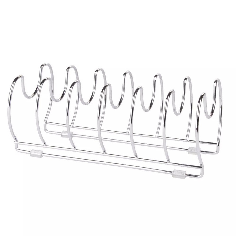 Classico Steel Kitchen Cabinet Cookware Organizer Chrome