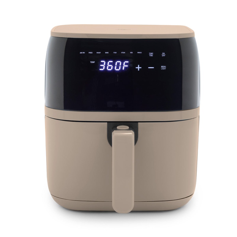 GreenLife 5.3-Quart Digital One-Touch Air Fryer | Taupe