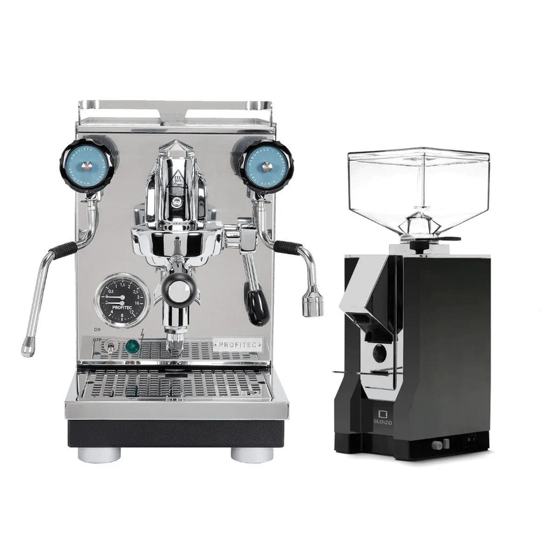 Profitec Pro 400 Espresso Machine & Eureka Mignon Silenzio 55mm  Grinder (Matte Black) Bundle
