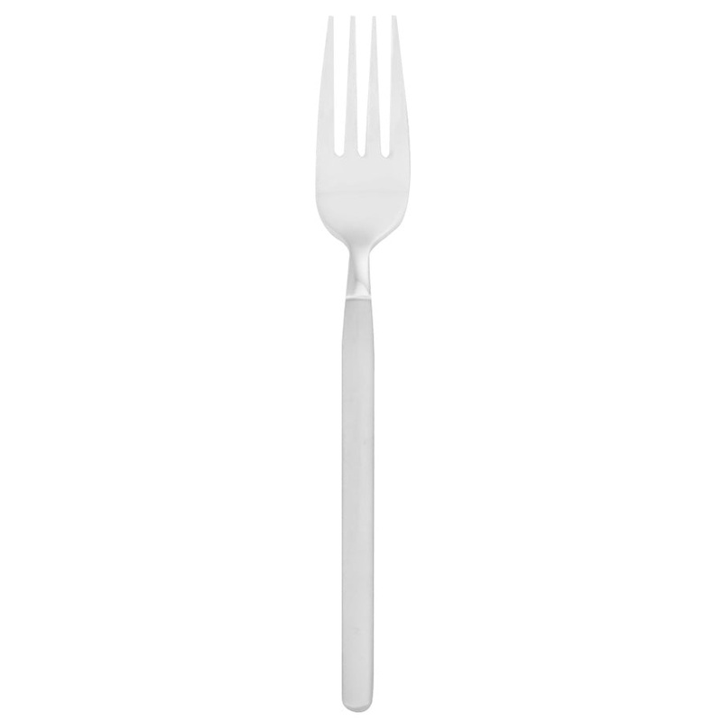 Walco S25051 Frosted Vogue 8 1/4″ 18/10 Stainless Steel Extra Heavy Weight European Table Fork – 12/Pack