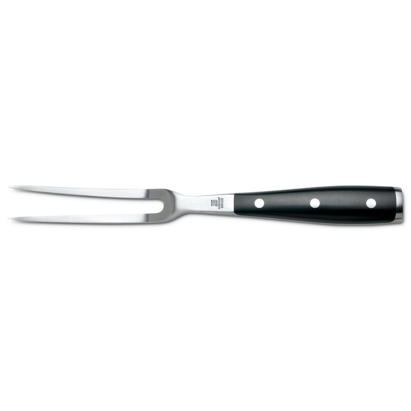 Wusthof Classic Ikon 6″ Curved Meat Fork, Double Bolster