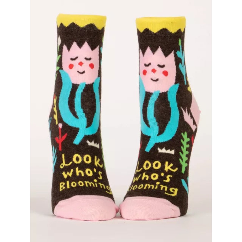 Blue Q Women Ankle Socks- Look Who’s Blooming