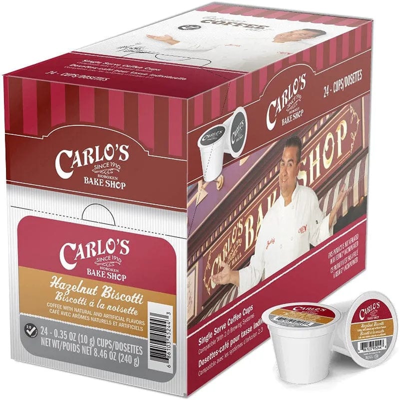 Cake Boss Hazelnut Biscotti Single-Serve Coffee Pods (Case of 96)