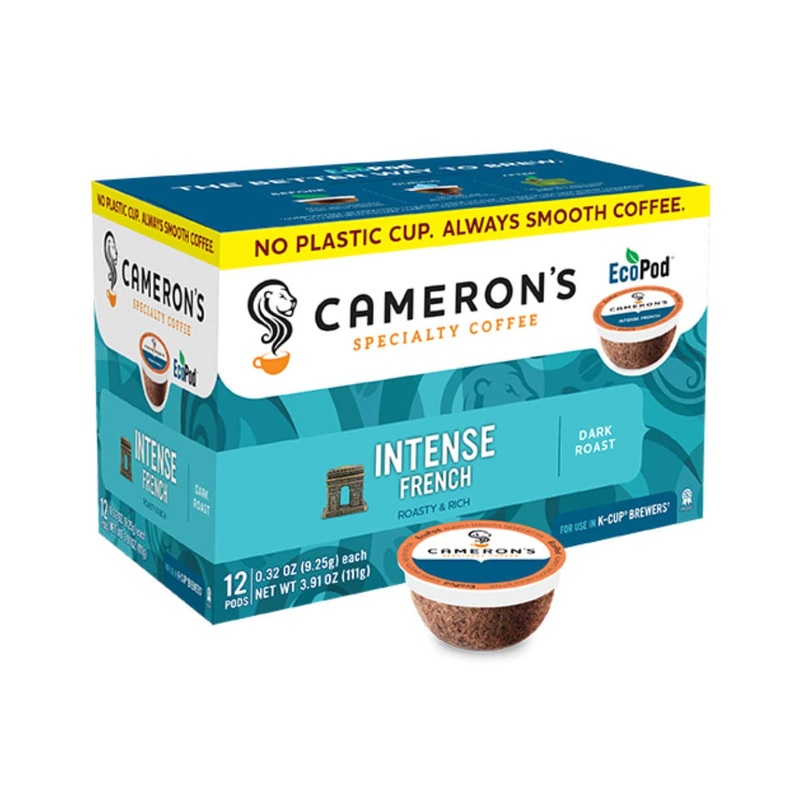 Cameron’s Intense French Single-Serve Eco Coffee Pods (Case of 72)