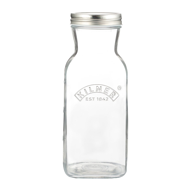 Kilner Scratch Cooking Juice and Sauce Bottle  34 oz Reusable Glass Bottle with Screw Top Lid