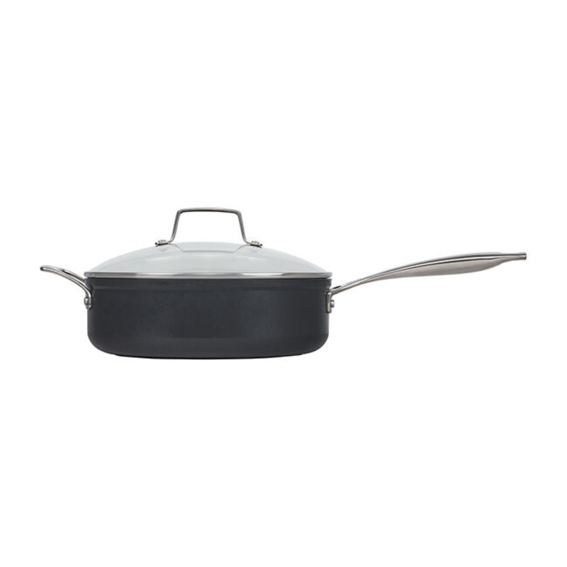 Le Creuset Essential Non-stick Ceramic Saut Pan with Glass Lid – 4.25 Qt