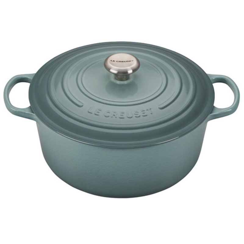 Le Creuset Signature Round Dutch Oven 7.25 qt – Sea Salt