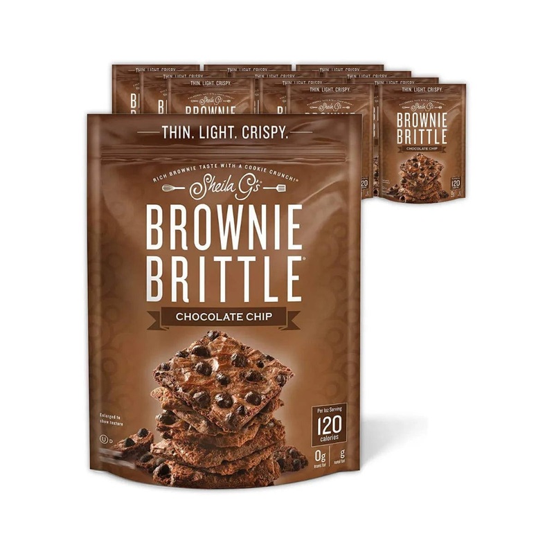 Sheila G’s Chocolate Chip Brownie Brittle (Case of 12 Bags x 4oz)