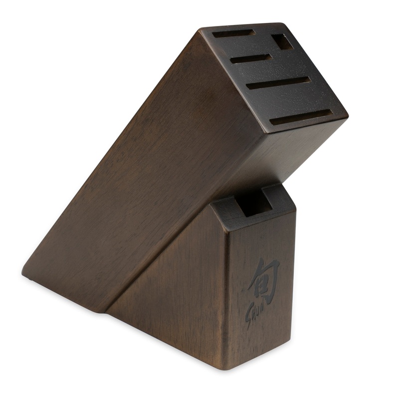 Shun – 6-Slot Slimline Dark Stain Block